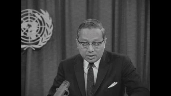 Secretary-General U Thant Announces Death of Pope John XXIII