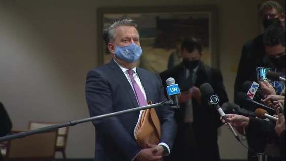 Sergiy Kyslytsya (Ukraine) on the situation in the Country - Security Council Media Stakeout