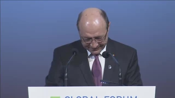 Traian Basescu (Romania), UNAOC, 5th Global Forum, Vienna 2013 - Key Note Statement