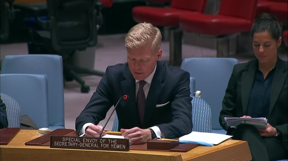 Hans Grundberg (UN Special Envoy for Yemen) on the situation in Yemen - Security Council, 9199th meeting
