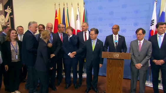 Joint Stakeout by Robert Wood (United States) on DPRK arms transfers - Security Council Media Stakeout