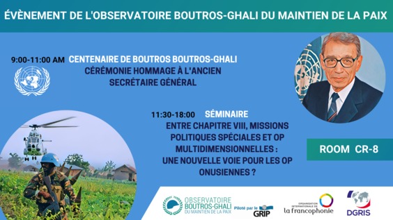 Seminar of the Observatory Boutros-Ghali on Peacekeeping