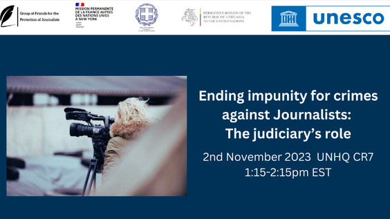 Ending impunity for crimes against Journalists: The judiciary's role