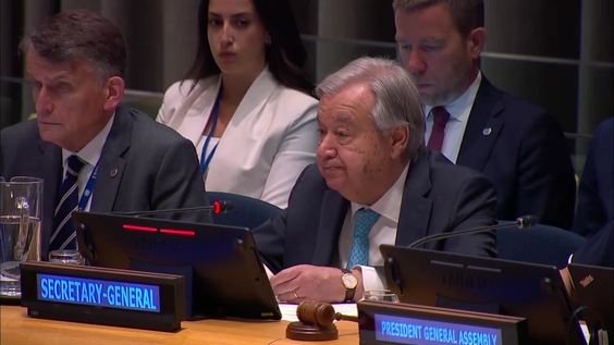 António Guterres (UN Secretary-General) at the UNRWA Pledging Conference 2026