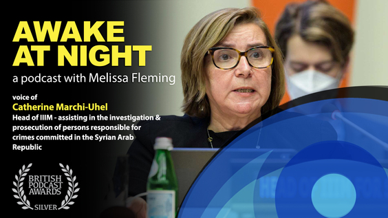 &quot;A Painstaking Quest for Justice&quot; Melissa Fleming (UN) interviews Catherine Marchi-Uhel (IIIM head and former judge) - Awake at Night: S8-E5
