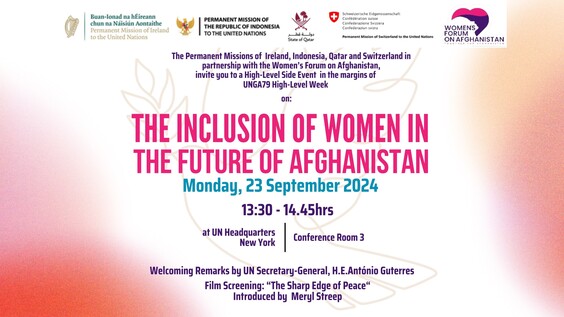 The Inclusion of Women in the Future of Afghanistan