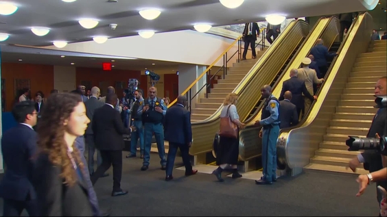 Arrival of Heads of State and of Government to the General Assembly Hall