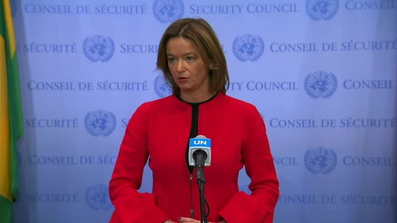 Tanja Fajon (Slovenia) on the situation in the Middle East, including the Palestinian question - Security Council Media Stakeout