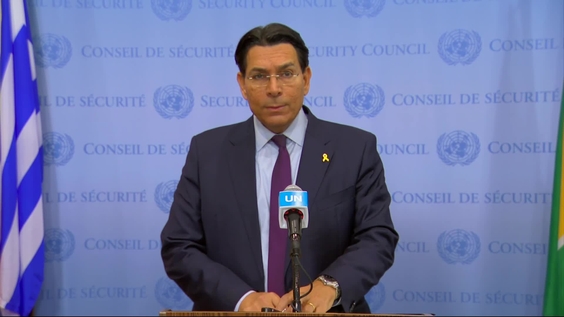 Danny Danon (Israel) on Gaza - Security Council Media Stakeout