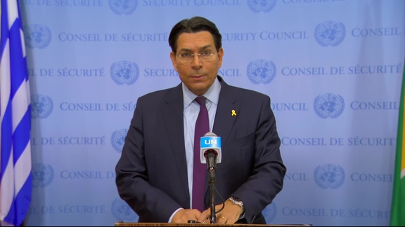 Danny Danon (Israel) on Gaza - Security Council Media Stakeout