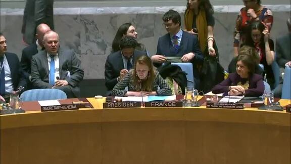 8495th Security Council Meeting: Situation in the Middle East; Golan Heights