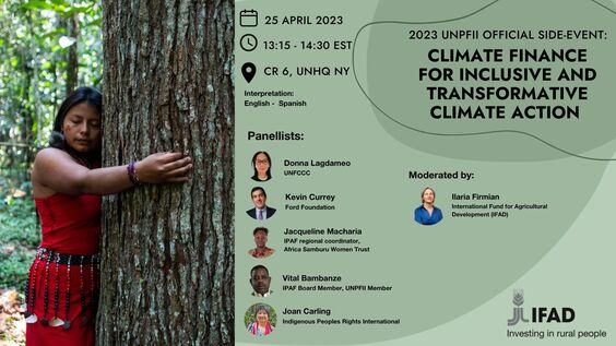 Climate Finance for Inclusive and Transformative Climate Action (IFAD UNPFII side event)