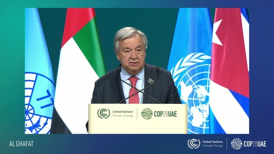 António Guterres (UN Secretary-General) at the Opening of G77 and China Summit | COP28, UN Climate Change Conference