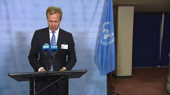 Foreign Minister of Norway Briefs Journalists