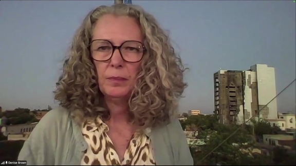 Denise Brown (UN Resident &amp; Humanitarian Coordinator in Sudan) on the three-year mark of the conflict in Sudan - Press Conference