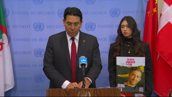 Danny Danon (Israel) on the situation in the Middle East - Security Council Media Stakeout