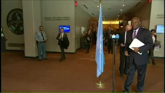 David Nabarro, Special Envoy of the Secretary-General on Ebola addresses the press
