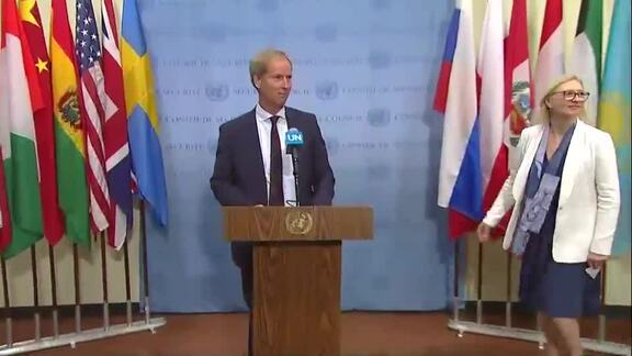 Security Council Media Stakeout on Cyprus