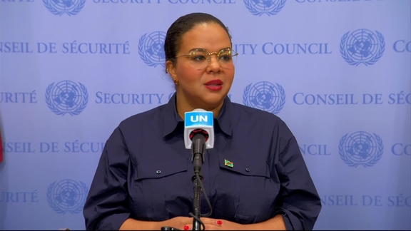 Therese Kayikwamba Wagner (DRC) on the situation in the Democratic Republic of the Congo - Security Council Media Stakeout