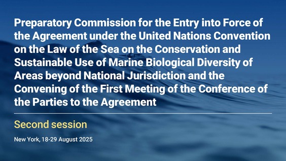 Preparatory Commission: Agreement on Marine Biological Diversity of Areas beyond National Jurisdiction (Second Session, Informal Working Group)