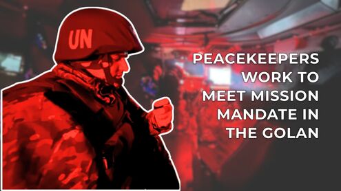 Peacekeepers work to meet mission mandate in the Middle East