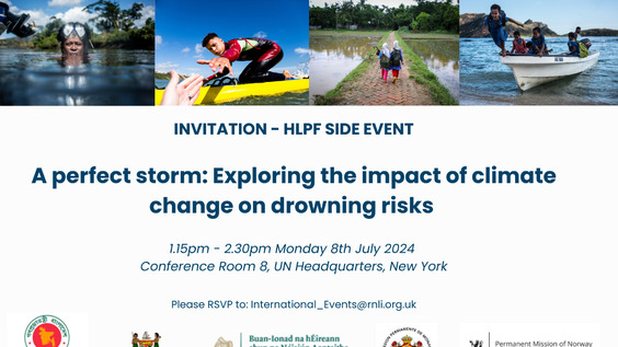 A perfect storm - exploring the impact of climate change on drowning risks (HLPF 2024 Side Event)