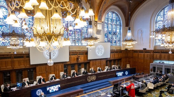 THE HAGUE – The International Court of Justice (ICJ) holds public hearings in the case Ukraine v. Russian Federation