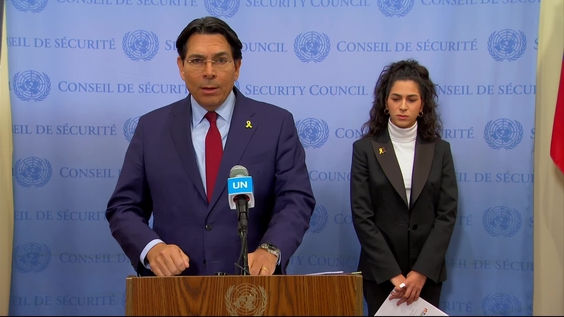 Danny Danon (Israel) on the situation in the Middle East - Security Council Media Stakeout