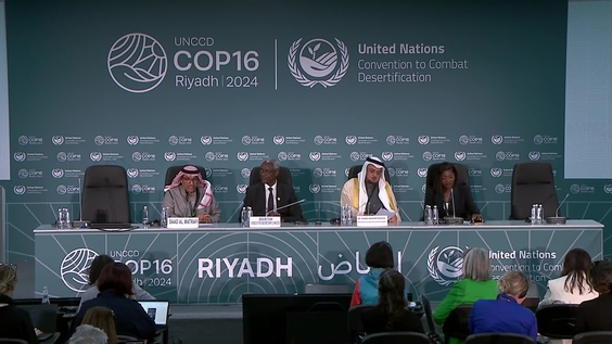 Closing Press Conference - UNCCD COP16