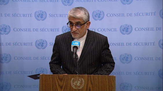 Amir Saeid Iravani (Iran) on the situation in Ukraine - Security Council Media Stakeout