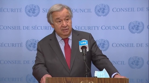 Ukraine: António Guterres, UN Secretary-General - Security Council Media Stakeout