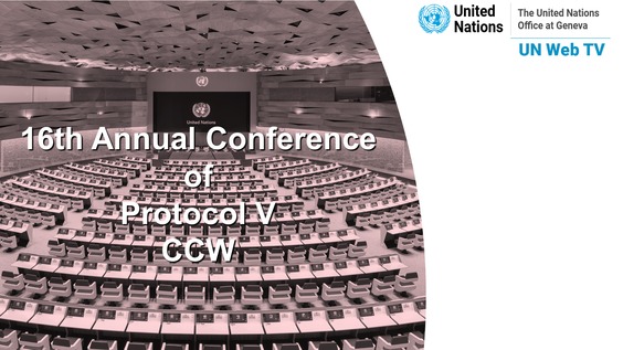 1st Meeting, 16th Conference of High Contracting Parties to Protocol V (CCW) 