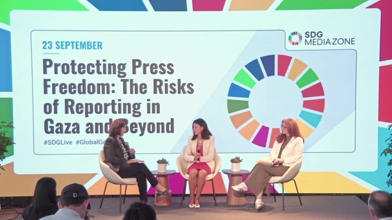 Protecting Press Freedom: The Risks of Reporting in Gaza and Beyond - SDG Media Zone, 80th Session of the UN General Assembly