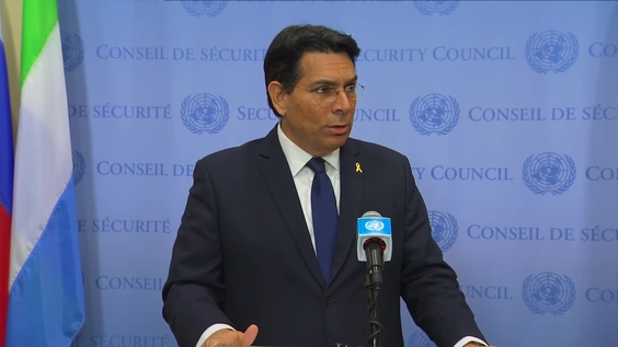 Danny Danon (Israel) on The Situation in the Middle East, including the Palestinian Question - Security Council Media Stakeout