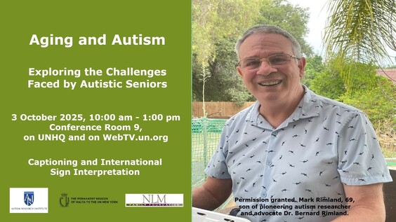 Aging and autism – think tank discussion of relevant topics