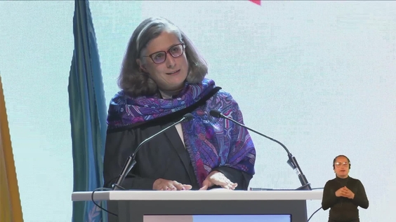 Anacláudia Rossbach (UN-Habitat) at the High-level Opening of World Cities Day 2025