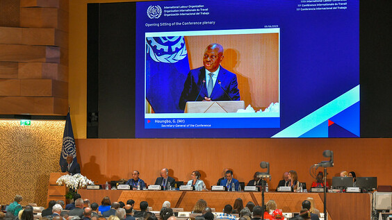 ILO 111th Session of the International Labour Conference: Plenary debates – Afternoon sitting (Recording overide)