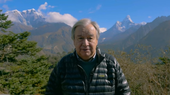 António Guterres (UN Secretary-General) on Glaciers from the Mount Everest Region