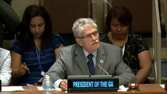 Mogens Lykketoft (General Assembly President) at the Interactive hearings on addressing large movements of refugees and migrants - General Assembly, informal meeting
