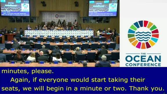 UN Oceans Conference Partnership Dialogue 2 - Managing, Protecting, Conserving, Restoring Marine and Coastal Ecosystems