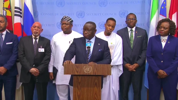 Joint stakeout on addressing the historical injustice and enhancing Africa's effective representation in the UN Security Council - Security Council Media Stakeout