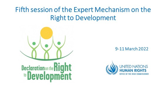 (1st meeting) Fifth session of the Expert Mechanism on the Right to Development