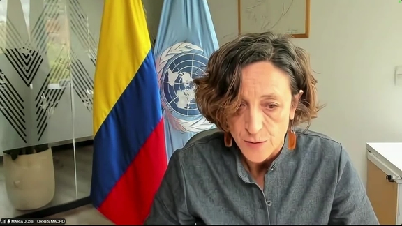 María José Torres Macho (UN Resident Coordinator in Colombia) on the humanitarian situation in the country - Press Conference