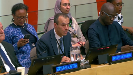 Khaled Khiari (DPPA & DPO) at the Commemoration of the 78th anniversary of the Nakba Convened by the Committee on the Exercise of the Inalienable Rights of the Palestinian People (CEIRPP)