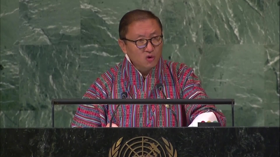 Bhutan - Minister for Foreign Affairs Addresses General Debate, 77th Session