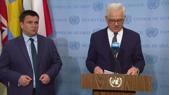 Foreign Ministers of Poland and Ukraine Brief Press