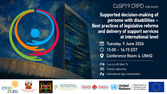Supported decision-making of persons with disabilities – Best practices of legislative reforms and delivery of support services at international level (COSP19 Side Event)