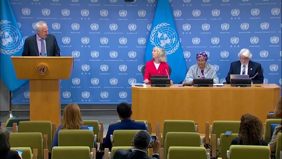 Press Conference: UN Deputy Secretary-General Amina J. Mohammed, Special Advisor to the Secretary-General on the Transforming Education Summit Leonardo Garnier, and UNESCO Assistant Director-General for Education Stefania Giannini on the Transforming Educ