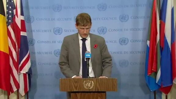 Deputy Permanent Representative of United Kingdom Briefs Press