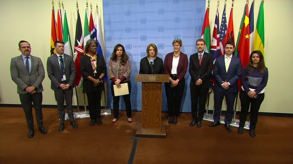 Joint Security Council Media Stakeout on Afghanistan